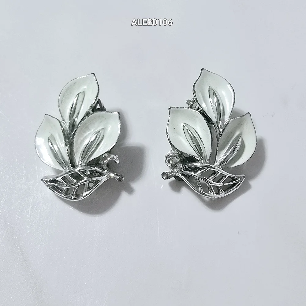 Lisner , Monet, Avon Gold and  Silver Floral Earrings Set.